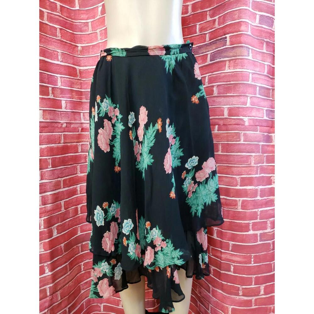 Ariolla Designed By Ariston VTG Made In England SIZE 12 Womens Skirt Black #CB3